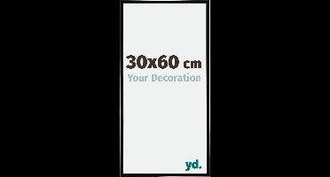 Your Decoration - Fotolijst 30x60 cm - Kunststof - Zwart Hoogglans - Annecy