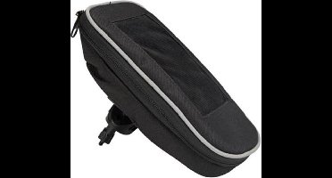 Perel Stuurtas Met Smartphonehouder 8,5 X 13 Cm Polyester Zwart