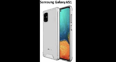 Hoesje Geschikt Voor Samsung Galaxy A51 Hoesje Space Hard TPU Back cover- Transparant