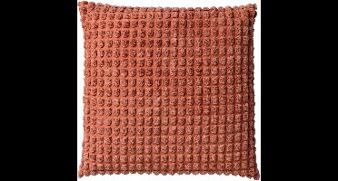 Dutch Decor ROME - sierkussen 45x45 cm - effen kleur - 3D-structuur - Muted Clay - roze - Inclusief binnenkussen - Luxe kussens voor woonkamer & bank