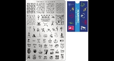 Moyra Stamping Plate 108 CHAMPION