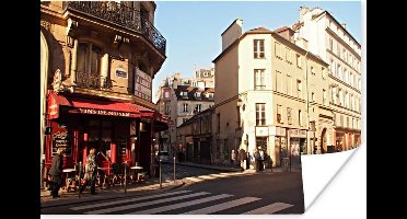 Poster De straatscène van Parijs - 30x20 cm