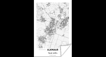 Poster Stadskaart Alkmaar - 20x30 cm - Plattegrond