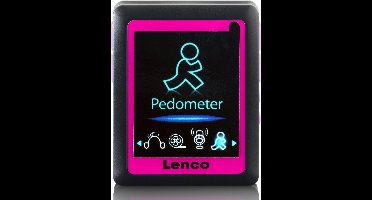 Lenco PODO-152 Pink - MP4-speler - 4GB - Zwart/Roze