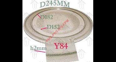 LG Glasplaat Draaiplateau MB3724, MS1944 3390W1A035D