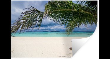 Muurstickers - Sticker Folie - Rustig en mooi wit strand van Coron Island - 30x20 cm - Plakfolie - Muurstickers Kinderkamer - Zelfklevend Behang - Zelfklevend behangpapier - Stickerfolie