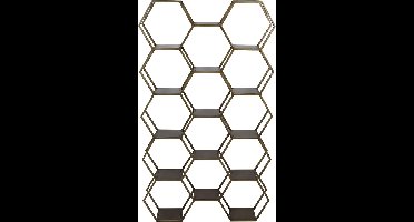 Light & Living Kast open 100x24,5x179 cm HUAL antiek brons