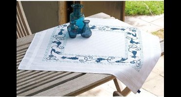 Vervaco - Tafelkleed kit - Vrolijke poezenbende - PN-0153854 - Borduren - Borduurpakket - Borduurpakket volwassenen - Borduurpakket kind