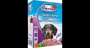 Renske Honden Natvoer - Kalkoen/eend - Hondenvoer - 30 x 395 g