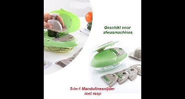 5-in-1 Mandolinesnijder met rasp – Mandoline keukensnijder -