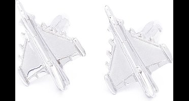 Manchetknopen - Straaljager Nieuw Model Zilverkleurig