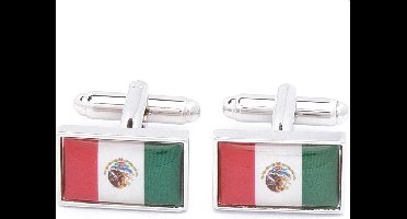 Manchetknopen - Mexicaanse Vlag Mexico Mexicaans