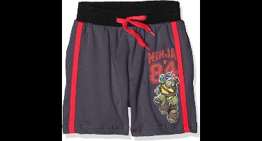 Teenage Mutant Ninjae Turtles - Leonardo - Bermuda Shorts - Zwart Met Rode Strepen - 104 cm - 4 jaar