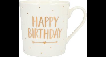 Depesche Mok Happy Birthday Gold