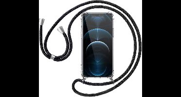 Geschikt voor iPhone 12 Pro Max backcover met koord zwart