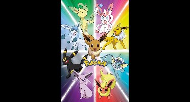 Pokémon Eevee Evolution Unisex Poster - meerkleurig - Standard
