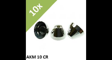 10x Fischer AKM 10 CR Afdekkap beschermschroef completering pluggenafdekking