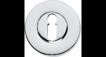 Intersteel Rozet sleutelgat rond verdekt chroom 50mm