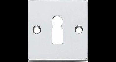 Intersteel Rozet vierkant met sleutelgat chroom