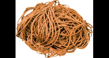 1 kg - Elastiek - naturel - diameter 120mm - breedte 3mm - in zak - ca 475 stuks