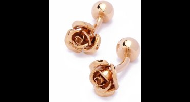 Manchetknopen - Roos Rose Goud