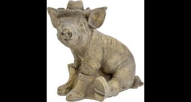 Varken Sitting Garden Grijs 22,5x17xh22,5cm Cement