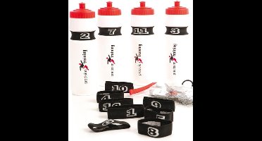 Precision Bidonnummers 20 X 3,4 Cm Nylon Zwart/wit 17 Stuks