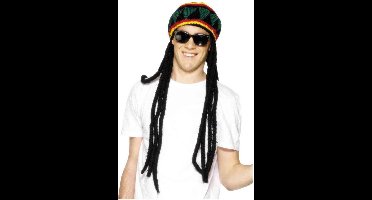 "Muts met dreadlocks voor volwassen - Verkleedhoofddeksel - One size"