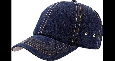 Atlantis Actie 6 Paneel Chino Baseball Cap (Pakket van 2) (Denim)