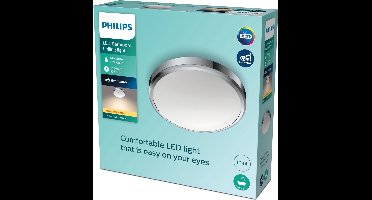 Philips Doris badkamerplafonnière - chroom - groot - 17 W