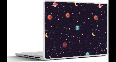 Laptop sticker - 11.6 inch - Planeten - Sterren - Patronen - 30x21cm - Laptopstickers - Laptop skin - Cover
