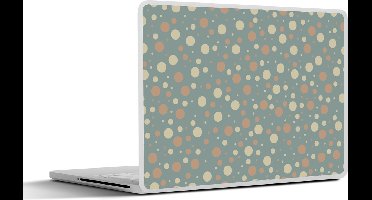 Laptop sticker - 12.3 inch - Stippen - Patroon - Grijs - 30x22cm - Laptopstickers - Laptop skin - Cover