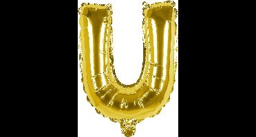 Boland - Folieballon 'U' goud U - Goud - Letterballon