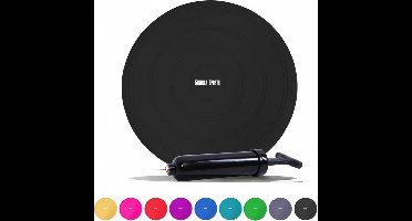 Gorilla Sports Balanskussen - Wiebelkussen - Noppenoppervlak - Zwart