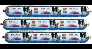 3x800 gr Biofood vleesvoeding lam hondenvoer