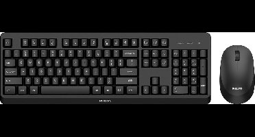 Philips 3000 series SPT6307BL/00 toetsenbord RF Draadloos Inclusief muis Zwart