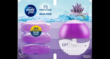 Ambi Pur - Toiletblok - Lavender & Rosemary - Mega Pack - 4x55ml
