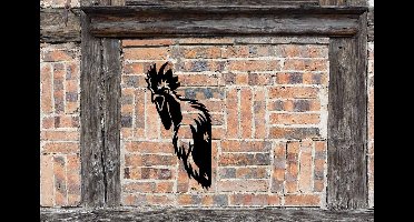 Kiekeboe Tuindecoratie Haan Herman - zwart