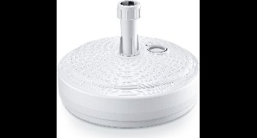 Prosperplast Parasolvoet - rond - rotan - wit - 10L - Dia 39 cm - kunststof - houder