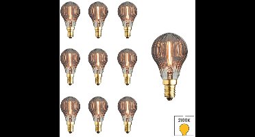 Lybardo - E14 LED Lamp - 10-pack - 1W - 2100K Extra Warmwit Licht