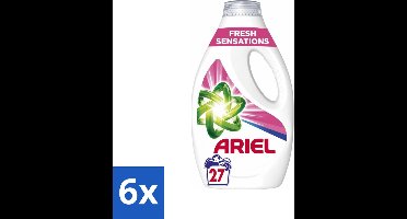 Ariel Original - Fresh Sensations - Vloeibaar Wasmiddel - Witte en Lichtgekleurde Was - 27 Wasbeurten - Voordeelverpakking - 6 stuks