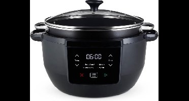 DailySupplies® Slowcooker met Timer - Keramische Binnenpan - Hotpot - Zwart