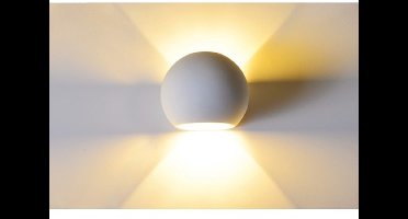 Integral wandlamp Serres decoratief overschilderbaar gips voor 1x G9 lichtbron | G9 | Max 1X40W exclusief