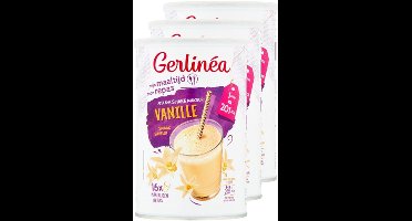 Gerlinéa | Milkshake Vanille | 3 stuks | 3 X 16 x 27 g