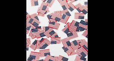 150 stuks Tafel confetti papier USA - Hapjes Cocktail Tapas Zomer Terras EK WK Voetbal Decoratie Tafelconfetti