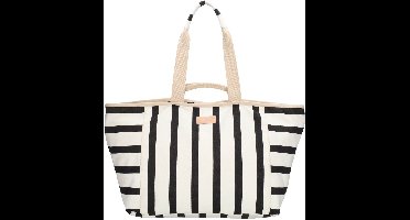 Zebra Trends Richelle Strandtas - Ritssluiting - Schoudertas - Ritsvak - Shopper - Zomertas - Beach - Zwart Wit