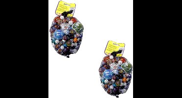 Speelgoed knikkers Mexicaantjes - glas - 2x kilo - verschillende formaten mix - voor kinderen - cadeau