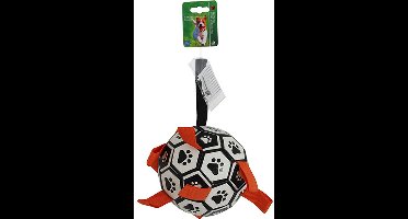 Apporteerspeelgoed flappenbal met handvat L - 21 cm