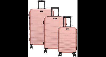 Beagles Travel Koffer 20-24-28 Inch - Kofferset - Koffers - Travel - Reizen - Set - Rosé Goud