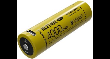 Nitecore NL2140R Oplaadbare 21700 Li-Ion batterij 4000mAh